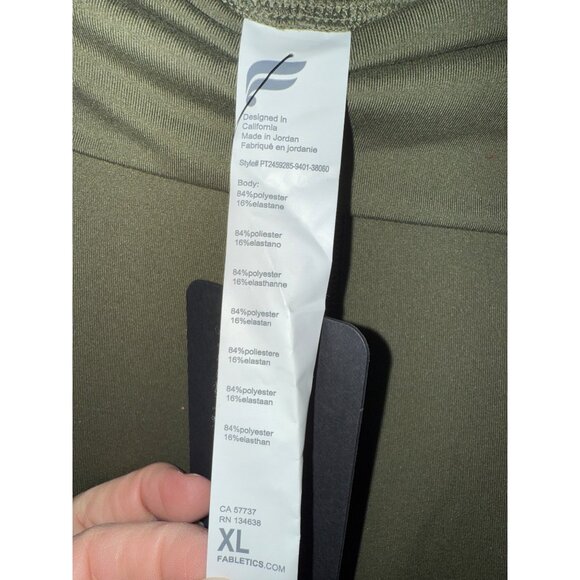 NWT Fabletics High-Waisted Foldover Green Pants Size XL - Picture 9 of 10